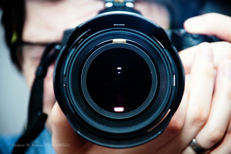 Objetivo de cámara de fotos