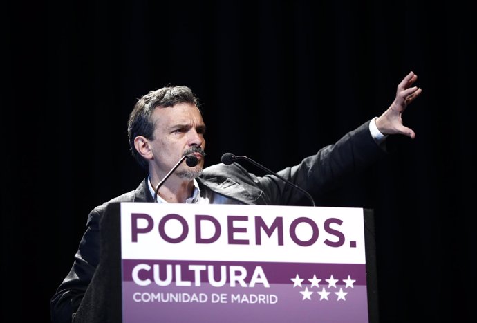 José Manuel López presenta el programa cultural de Podemos
