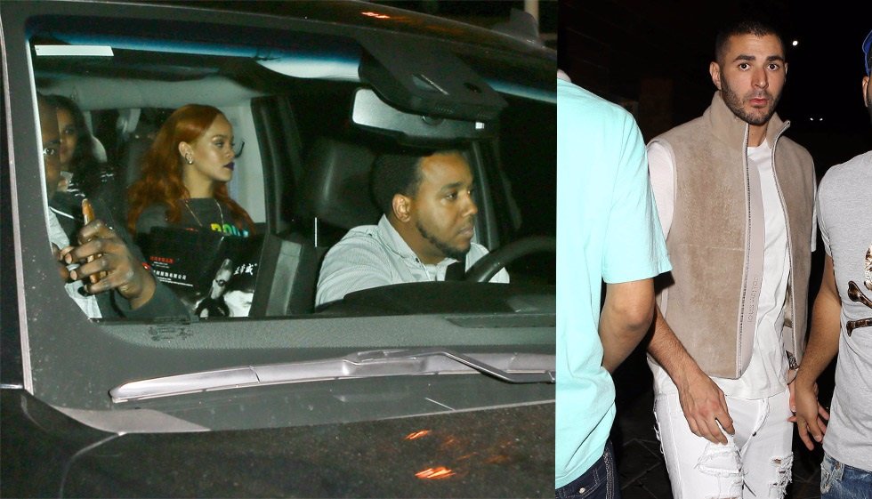 Rihanna y Benzema, segunda cita