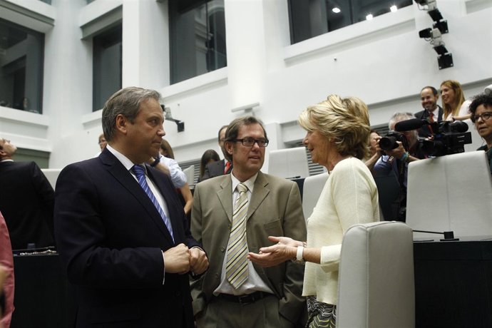Esperanza Aguirre y Antonio Miguel Carmona