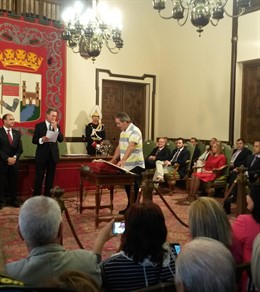 Francisco Guarido en la toma de posesión