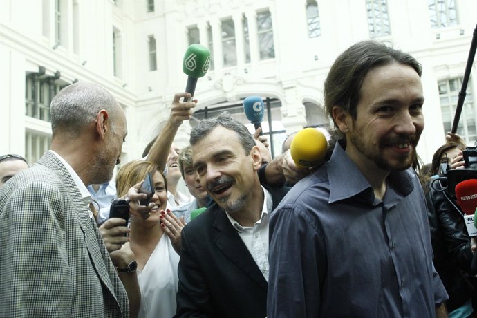 Pablo Iglesias y Juan Manuel López