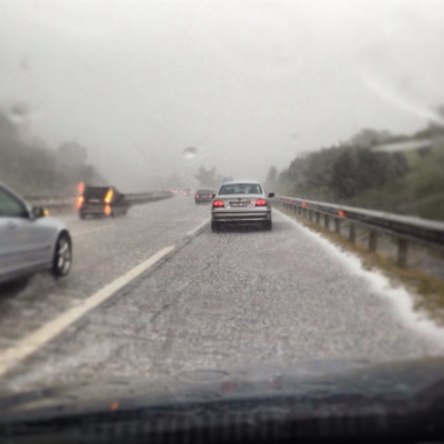 Granizada en la Y a medidados de junio