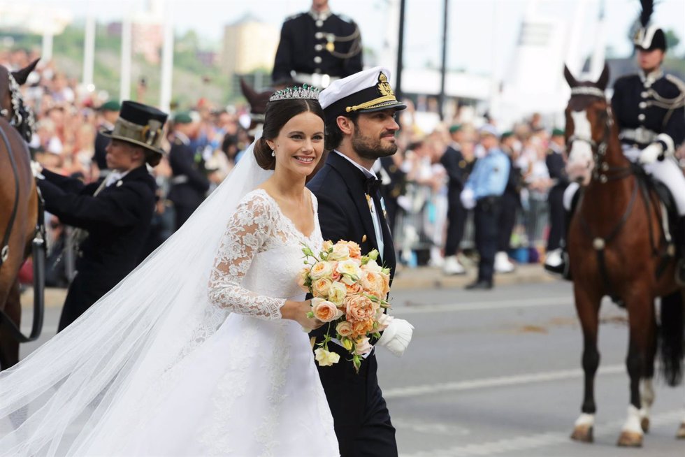 Sofia hellqvist, su vestido de novia