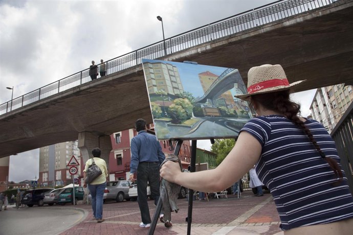 Concurso de pintura rápida al aire libre