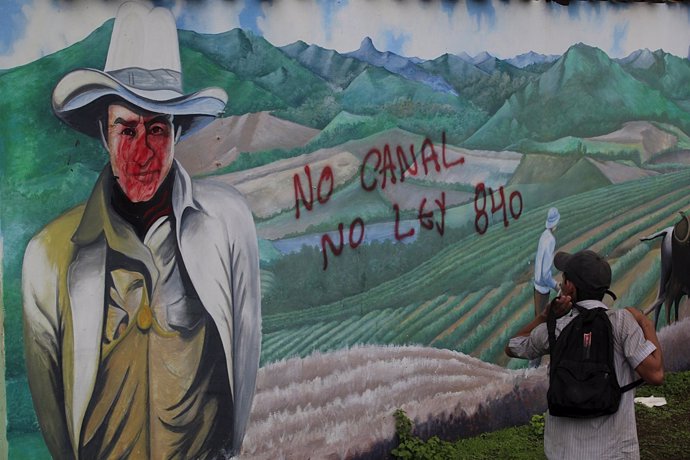 Protesta contra el Canal Interoceánico en Nicaragua