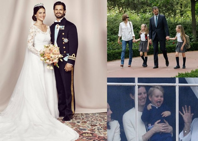 Carlos Felipe de Suecia Sofia Hellqvist Principe George Rey Felipe VI Reina Leti