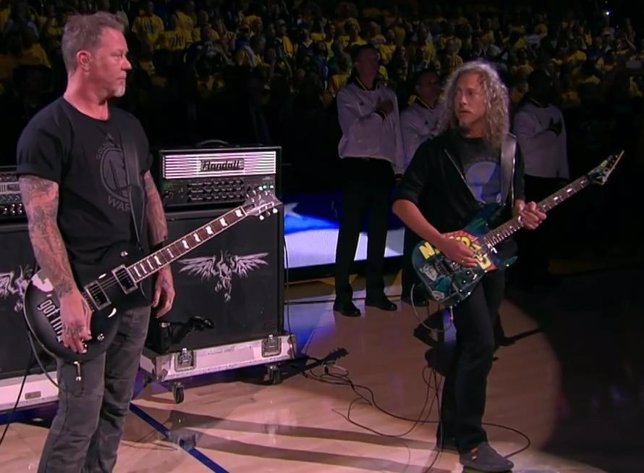 James Hetfield y Kirk Hammett
