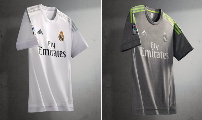Camisetas del Real Madrid para la temporada 2015-16