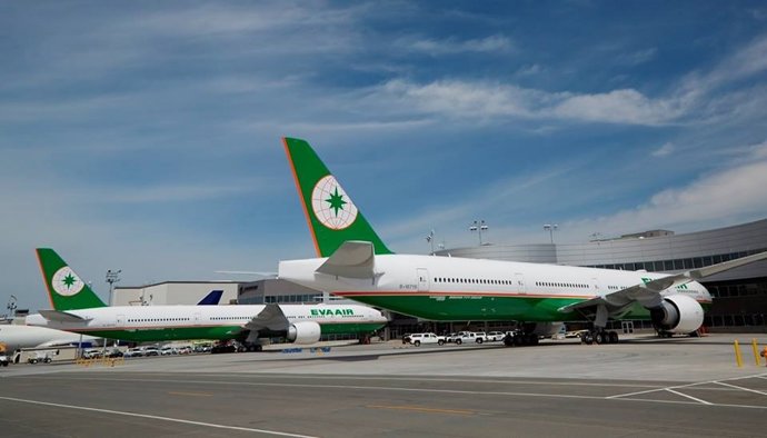 Aviones de Eva Airways 