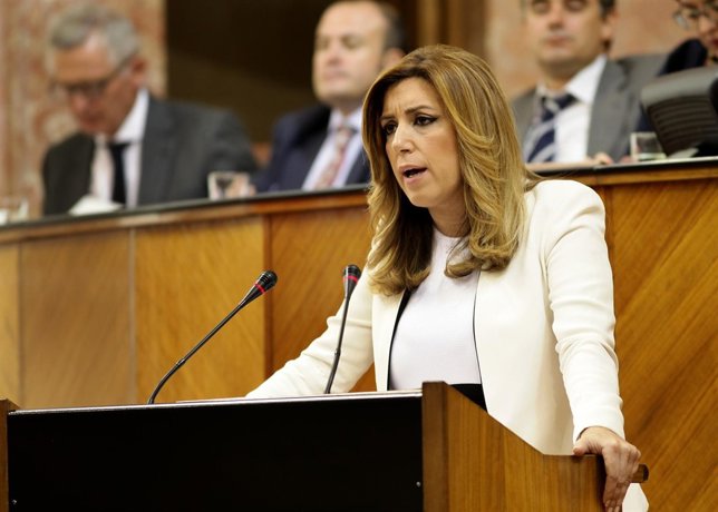 Susana Díaz en su último discurso de investidura.