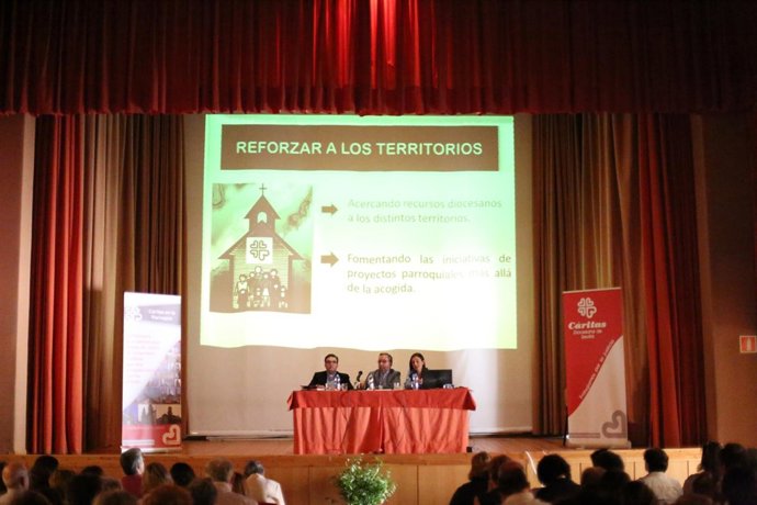 Momento de la asamblea bienal de Cáritas