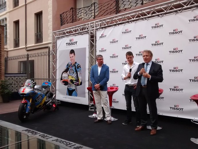 Tito Rabat en un acto con Tissot