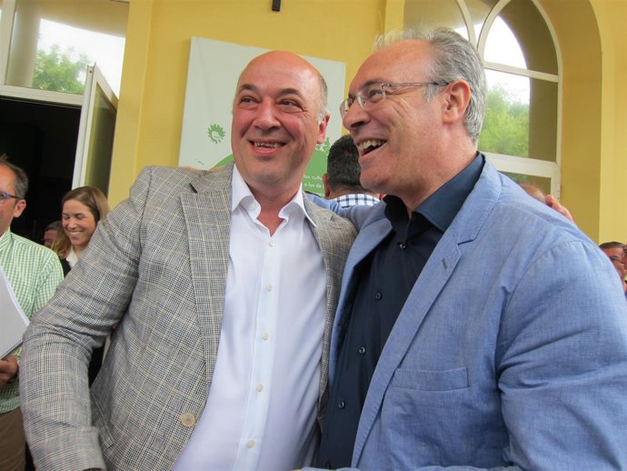 Antonio Ruiz y Juan Pablo Durán poco antes del Comité Provincial