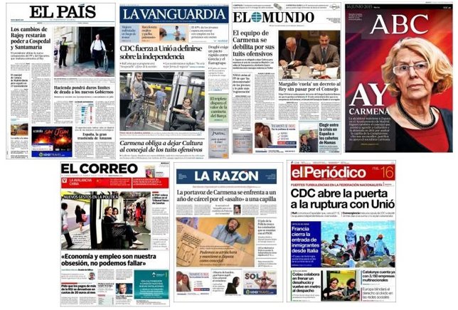 Portada periódicos 16 de junio