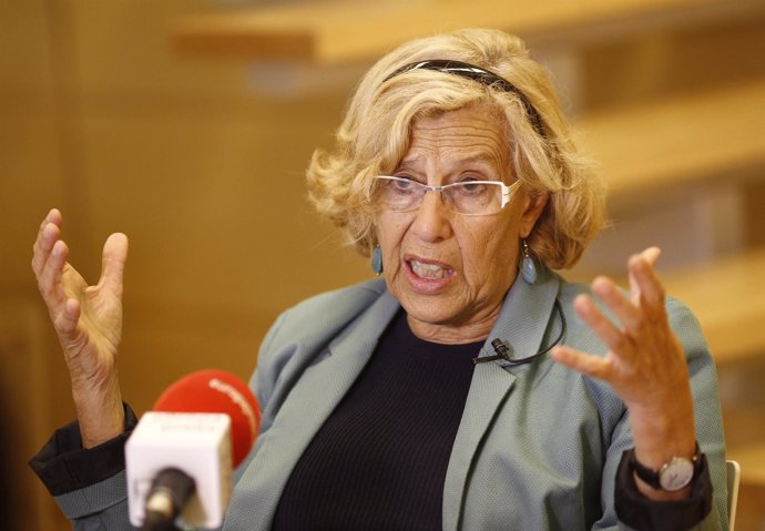 Manuela Carmena durante una entrevista concedida a Europa Press