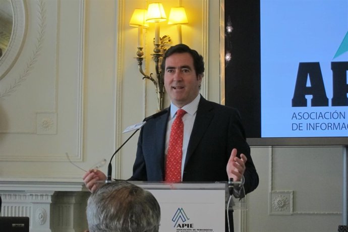 El presidente de Cepyme y de Confemetal, Antonio Garamendi