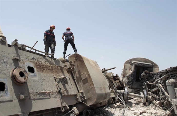 Colisión de un tren y un camión en el sur de Túnez 