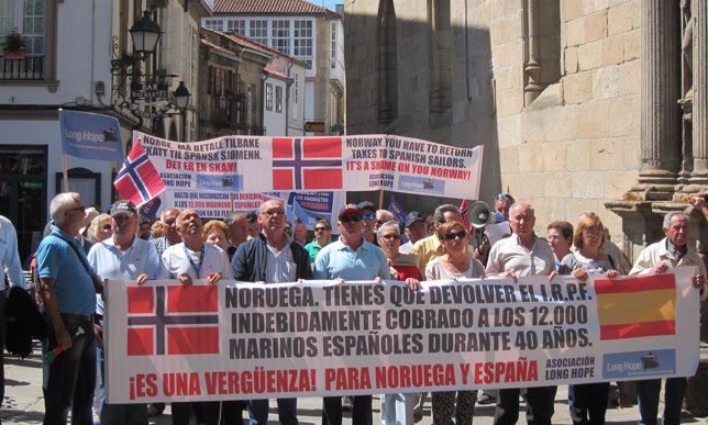 Marineros gallegos reclaman a Noruega sus pensiones