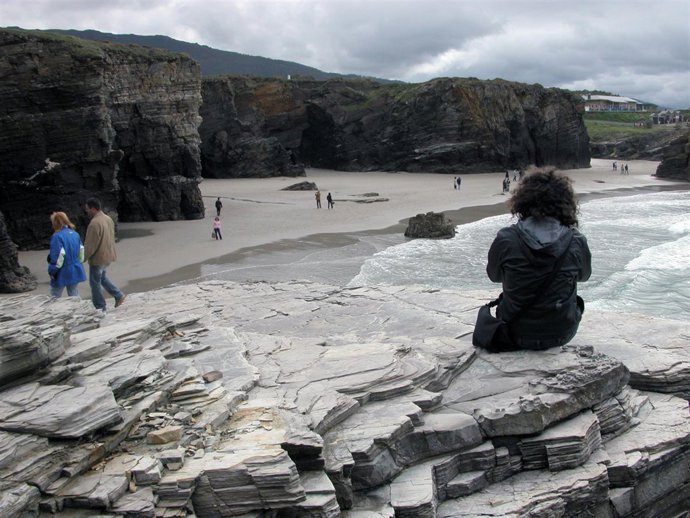 Playa de As Catedrais en Lugo