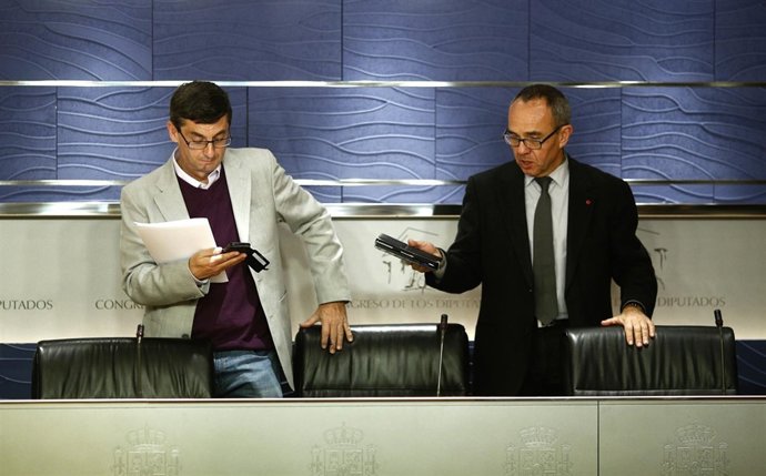 José Luis Centella y Joan Coscubiela