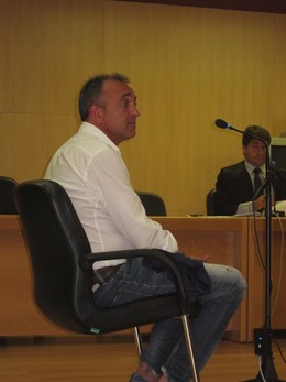 El ex futbolista del Sporting 'Juanele' en su juicio por agresión.