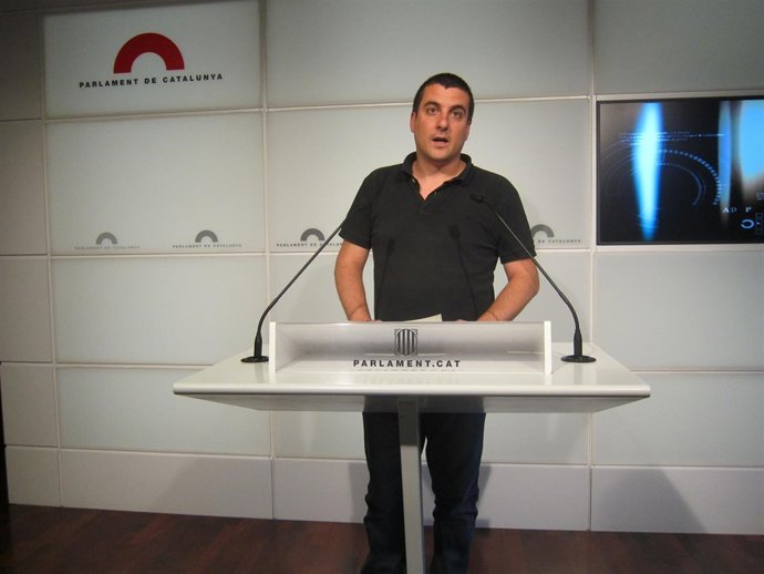 El diputado de la CUP en el Parlament Quim Arrufat