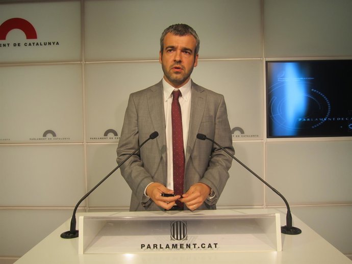 El portavoz del PSC en el Parlament, Maurici Lucena