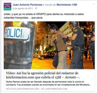 Concejal de Podemos en Puerto Real se disculpa por lamentar en Facebook la desaparición de los Grapo