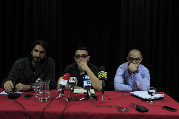 Rueda de prensa de Alfonso Fernández, Alfon, con su abogado