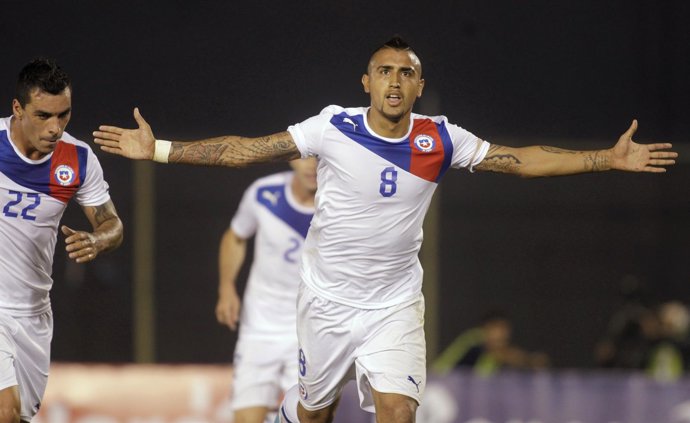 Arturo Vidal, centrocampista de Chile