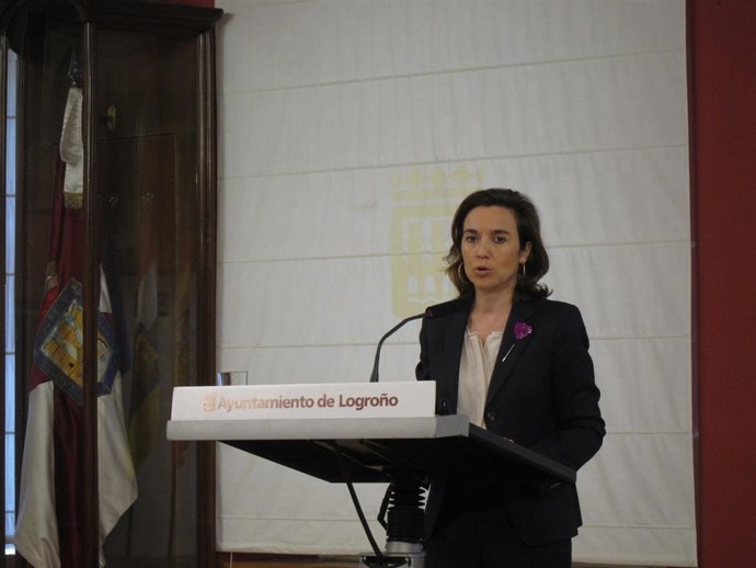 Cuca Gamarra, en la rueda de prensa