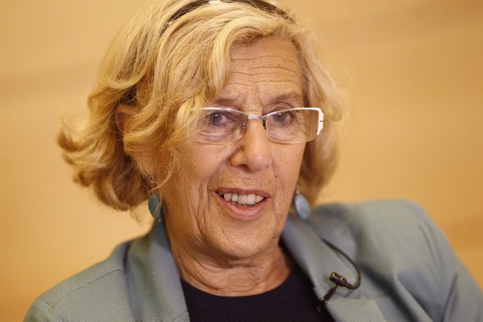 Manuela Carmena concede una entrevista a Europa Press