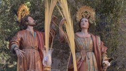 Los santos patronos de Málaga capital San Ciriaco y Santa Paula