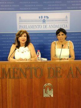 La líder de Podemos Andalucía en rueda de prensa