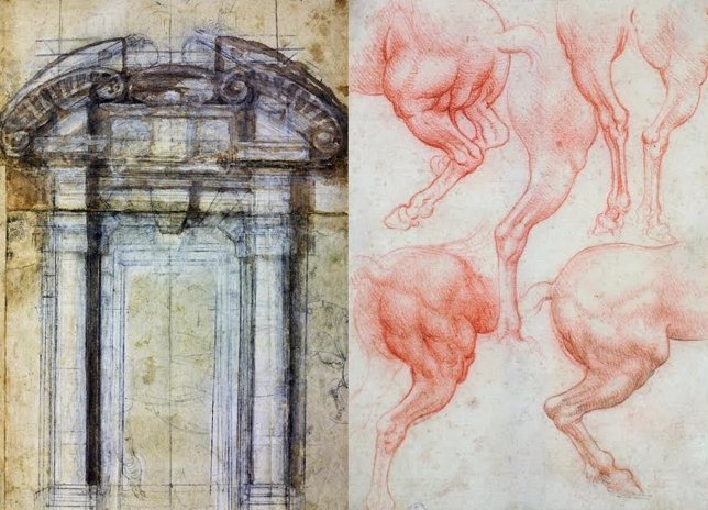 Obras de Miguel Ángel y Leonardo Da Vinci en México