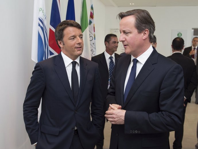 Matteo Renzi y David Cameron