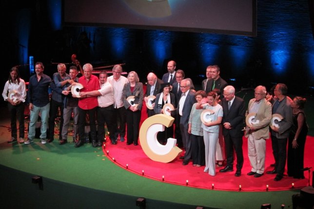 Foto de familia de los Premis Nacionals 2015