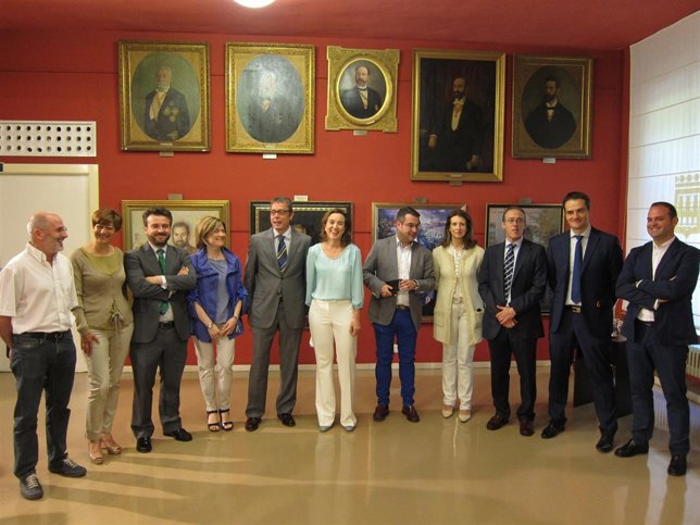 Los miembros del equipo de Gobierno municipal