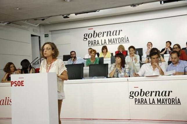 La secretaria general del PSOE melillense, Gloria Rojas