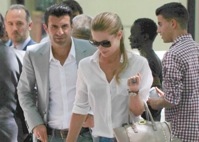 LUIS FIGO Y SU MUJER