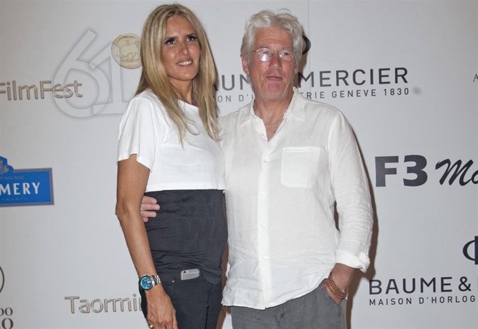 Richard Gere arrive to Taormina Film FestivalRichard Gere;Tiziana Rocca