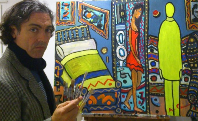 Antonio Camaró en su estudio.