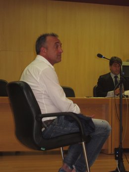 El ex futbolista del Sporting 'Juanele' en su juicio por agresión.