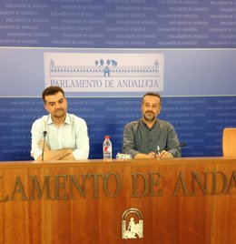 Antonio Maíllo y José Antonio Castro, este miércoles 