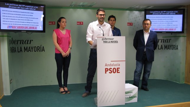 José Carlos Durán, JSA, y Miguel Ángel Heredia, PSOE