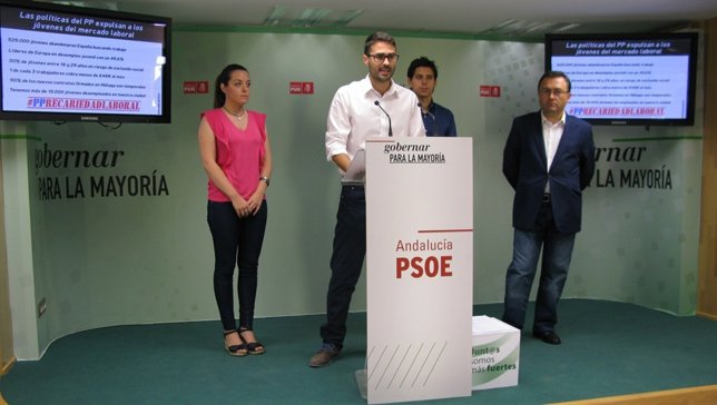 José Carlos Durán, JSA, y Miguel Ángel Heredia, PSOE
