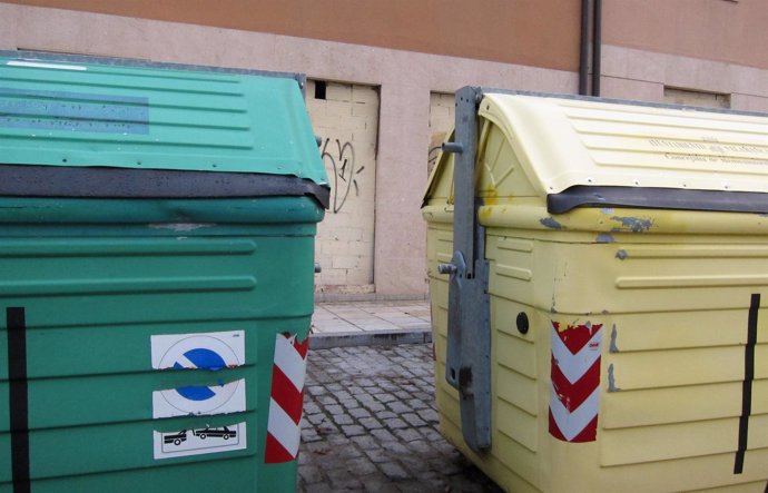 Contenedores de reciclaje en Salamanca