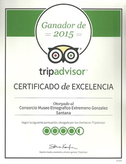 Certificado tripadvisor