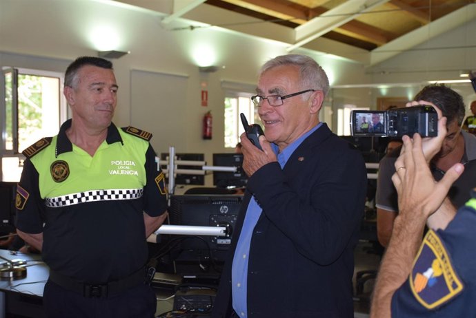 Joan Ribó en una foto de archivo, en un acto de la Policía Local